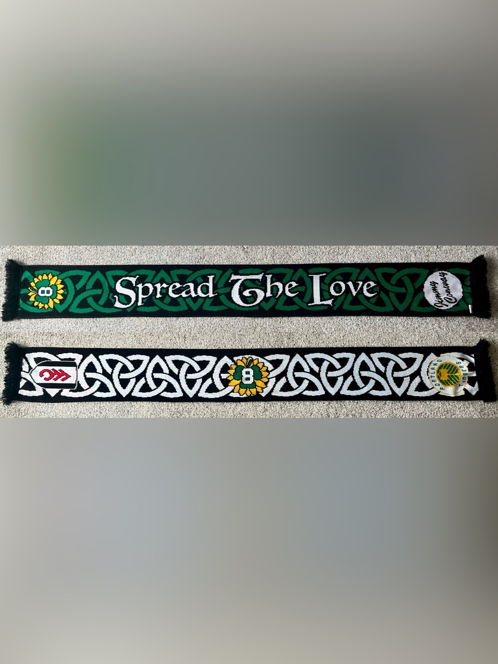 Portland Timbers Army Fulham FC Spread The Love Jimmy Conway Soccer Scarf